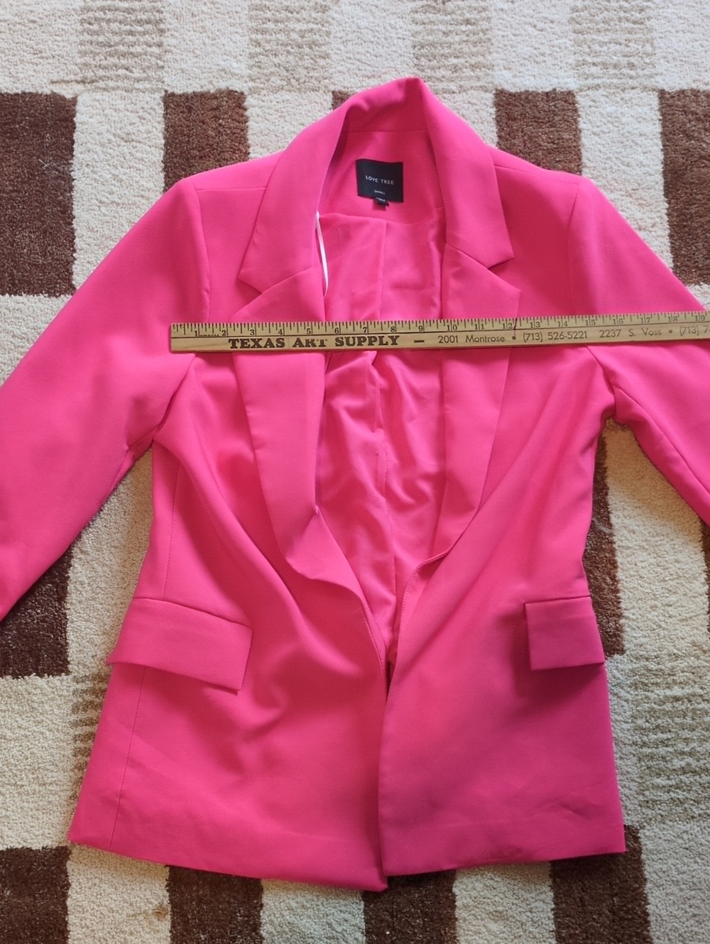 Love Tree Bright Pink Women's Blazer Jacket